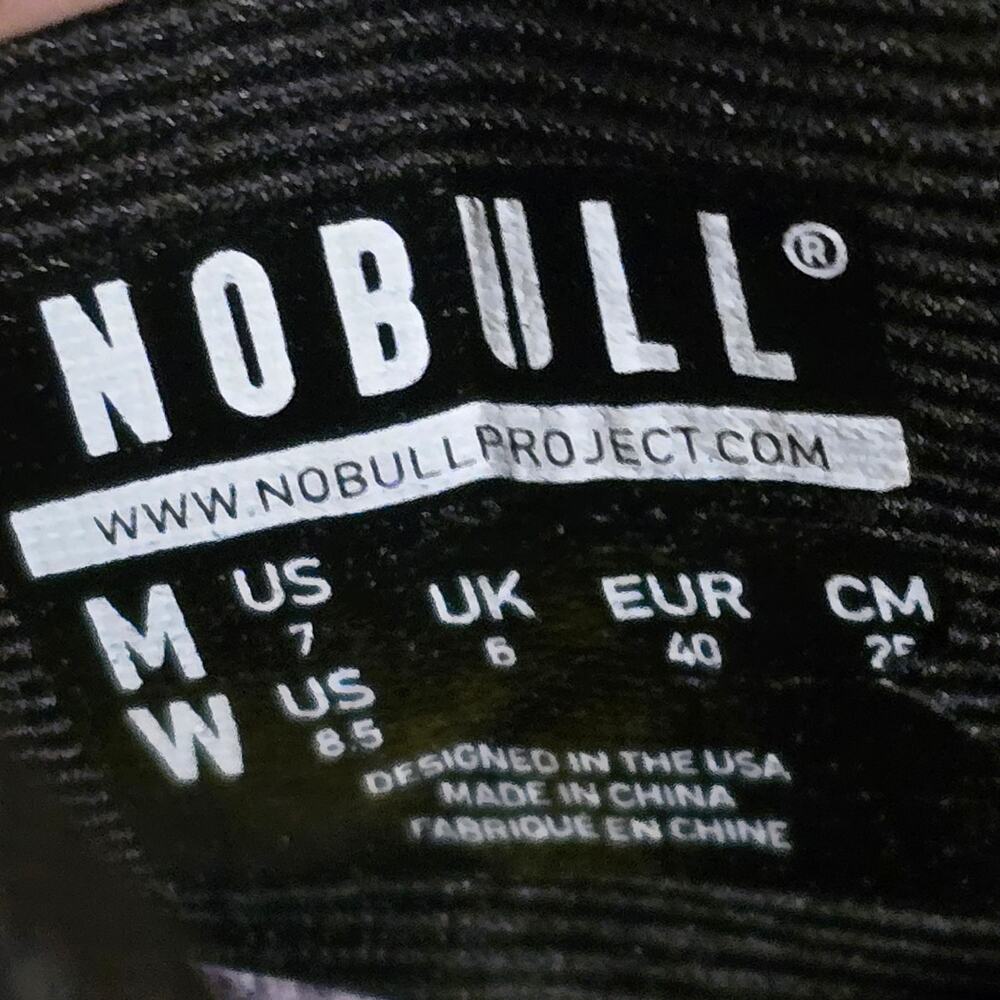 Nobull Super fabric Trainer Shoes  Sneakers Black/Yellow, Size 8.5 (W) & 7 (M) - Picture 7 of 7